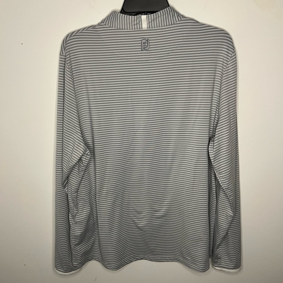 FootJoy Women’s Striped 1/2 Zip Pullover Sz XL - Picture 6 of 6